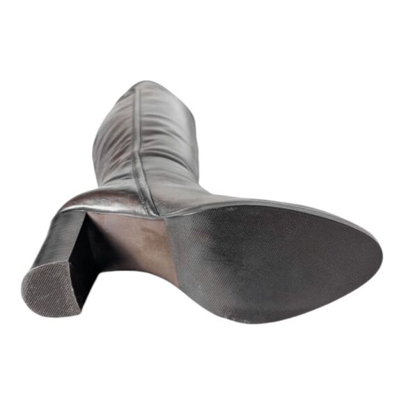 BRUNO PREMI Tall Brown Leather Heeled Boot Size 38 (US 7.5) - Picture 8 of 9